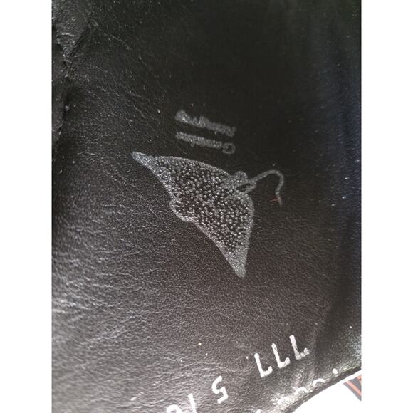 Los Altos BLACK Genuine Stingray Rowstone Versage Square Toe Western Boot 11 EE main image 8